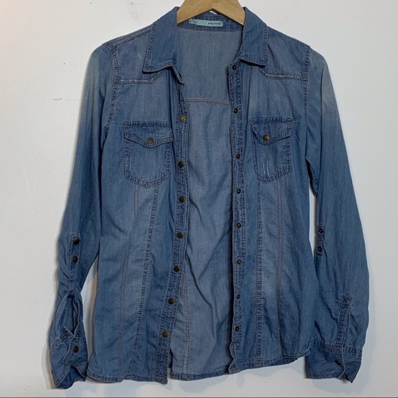 EUC Maurices Denim Western Style Snap‎ Front Shirt - Picture 2 of 10